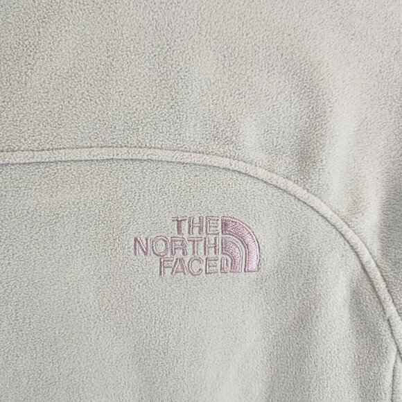 Vintage North Face Mint Green Fleece Zip Up Womens Medium - Picture 9 of 13